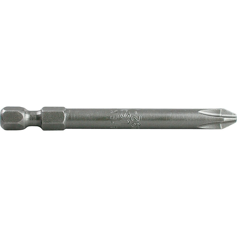 Image of Apex 1/4" Phillips Power Drives, Phillips, #2 Tip, 1/4" Drive Size, 6" Length - 12 Pack