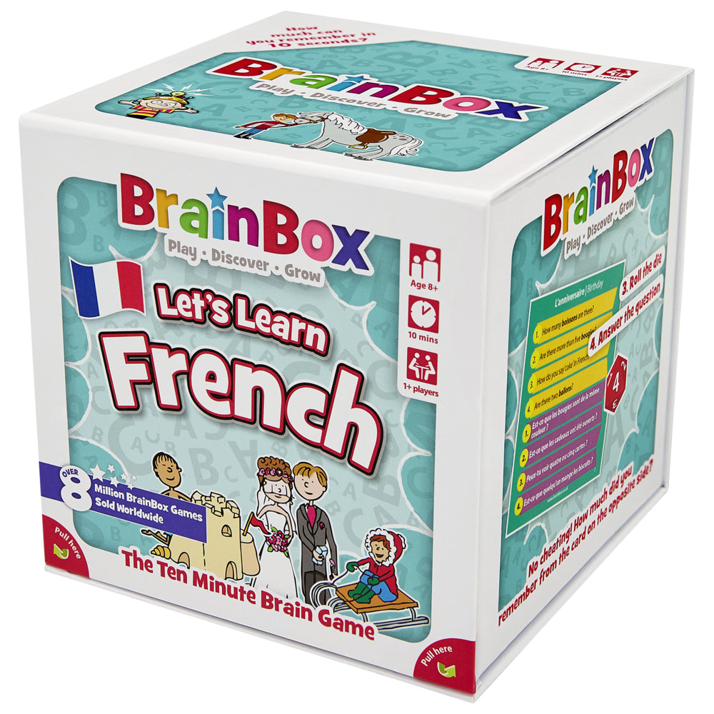 Image of The Green Board Games Brainbox - Learn French