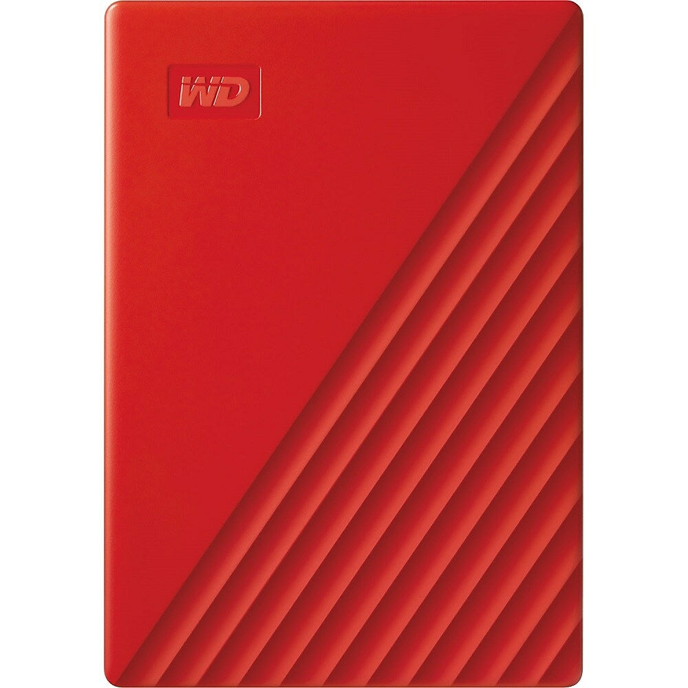 Image of Western Digital 4TB My Passport Portable Hard Drive USB 3.0 - Red
