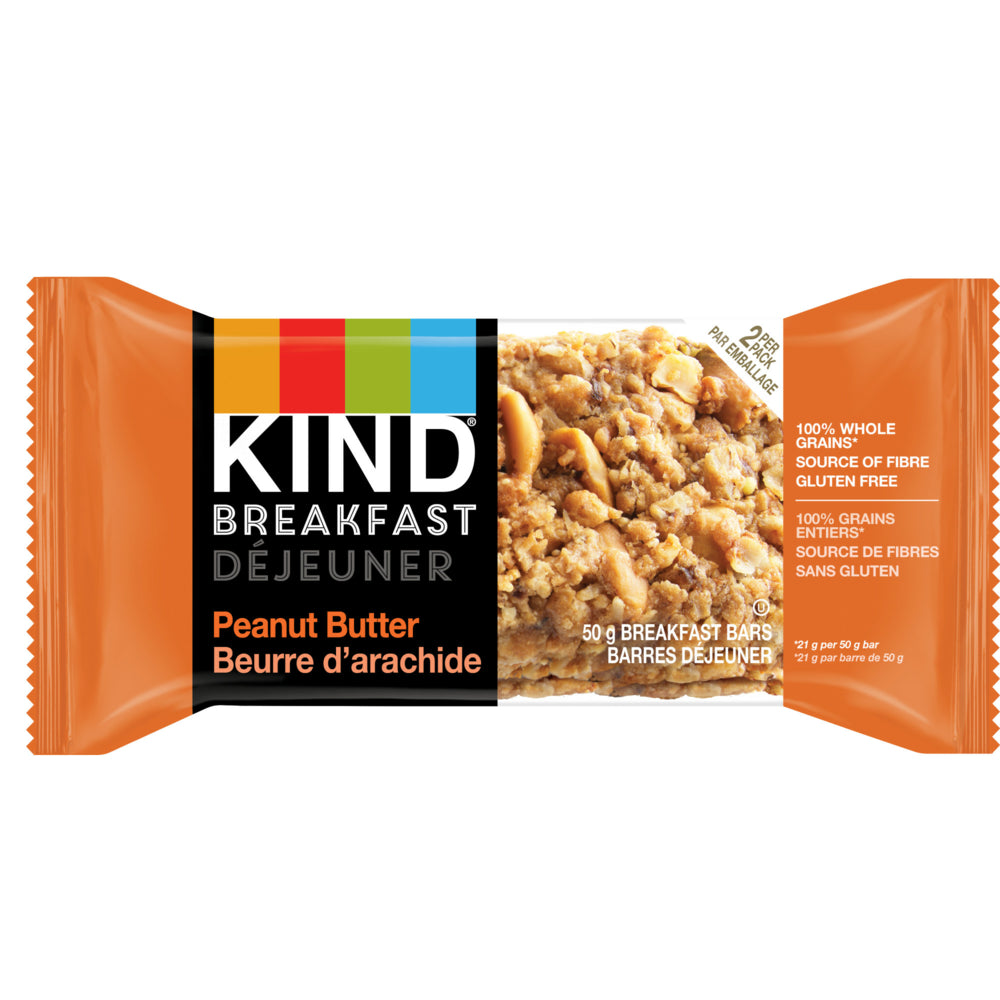 Image of KIND Breakfast Bar - Peanut Butter - 50g - 4 Pack