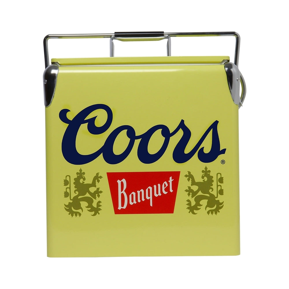 Image of Coors Banquet Retro Ice Chest Cooler with Bottle Opener - 13L