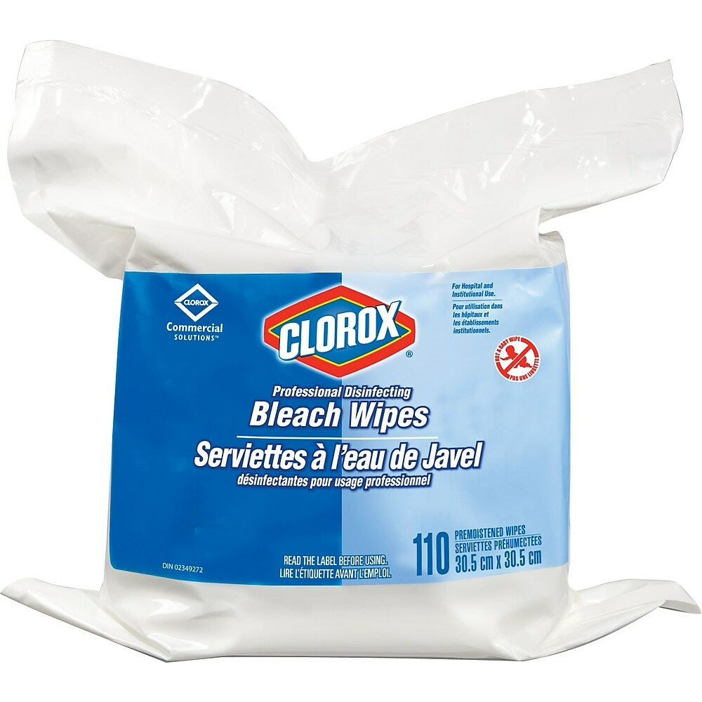 Image of Clorox Healthcare Disinfecting Bleach Germicidal Refill Wipes, 110 Pack (CL01310)
