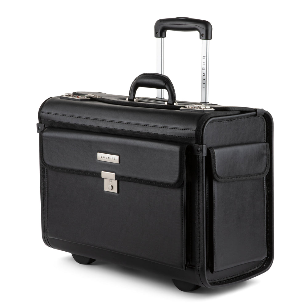 Image of Bugatti 17" Catalogue Case with Wheels, Black