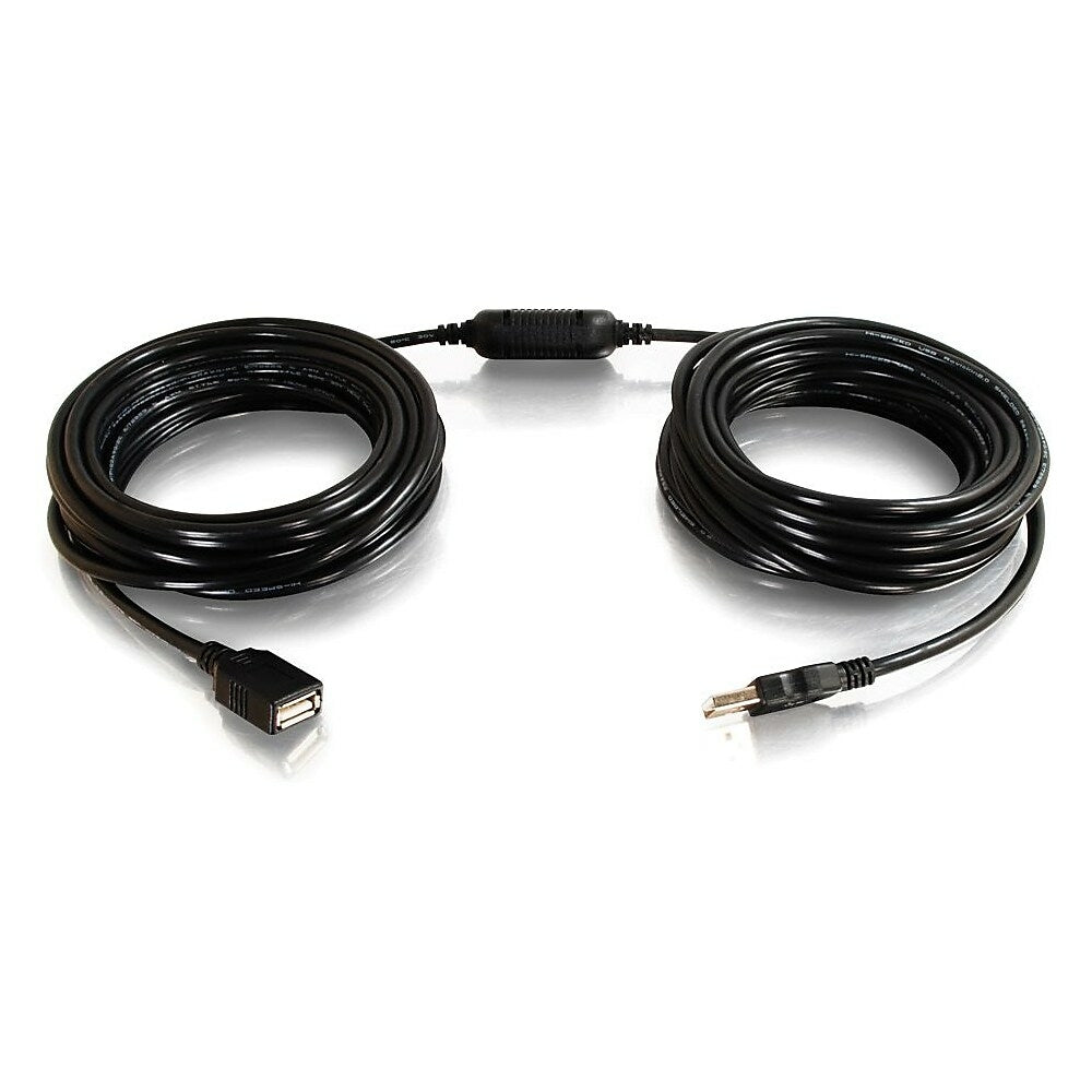 Image of C2G USB A Male to Female Active Extension Cable (Center Booster Format), 12m/39.4'