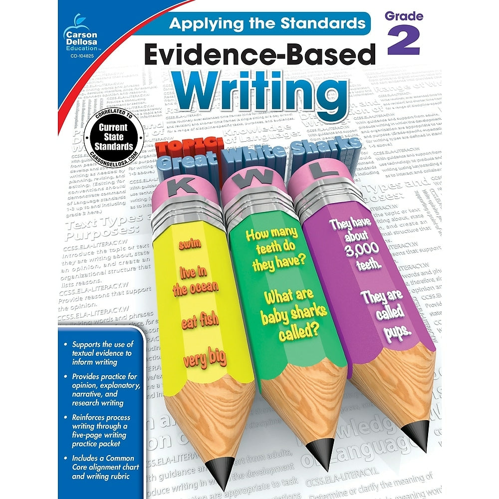 Image of eBook: Carson Dellosa 104825-EB Evidence-Based Writing - Grade 2