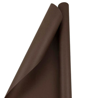 JAM Paper Gift Wrapping Paper, 25 sq. ft., Matte Chocolate Brown, 3 Pack  (377011201g)