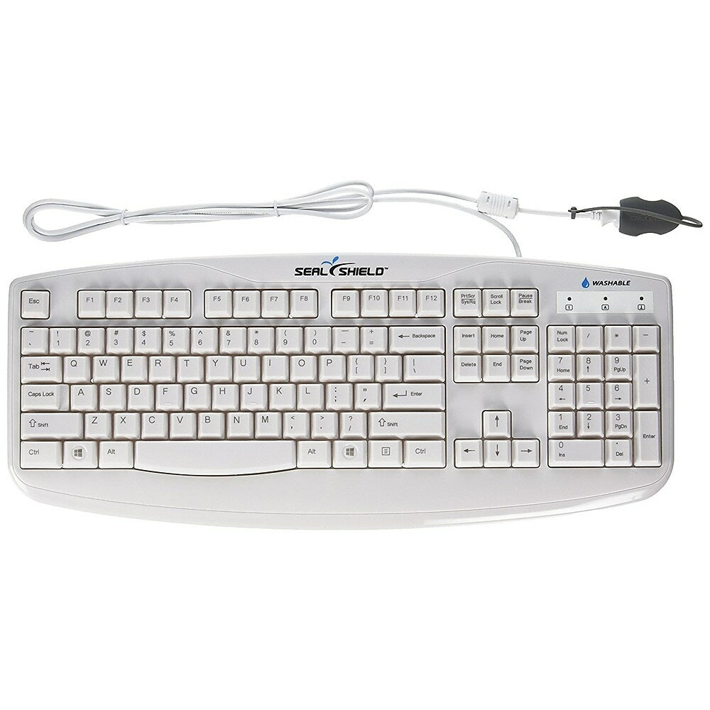 Image of Seal Shield USB Medical Grade Keyboard, White