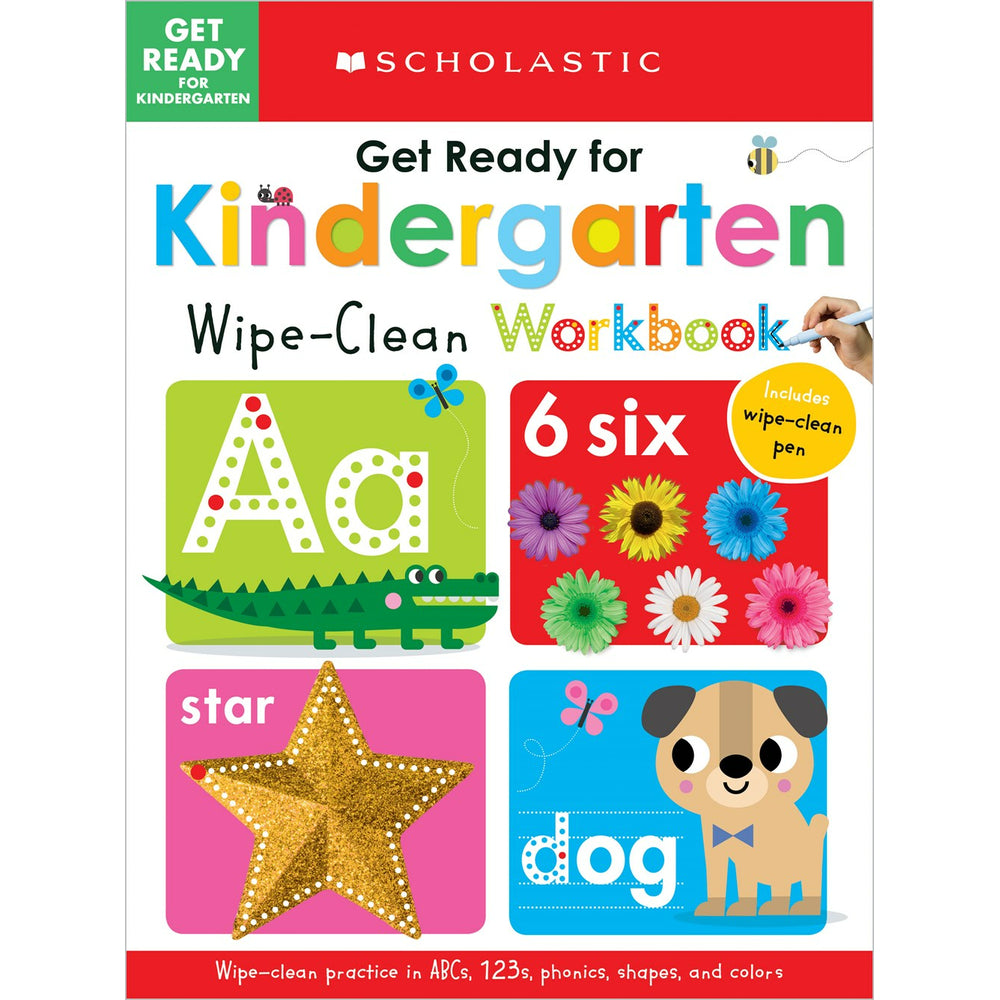 Image of Scholastic Early Learners Get Ready for Kindergarten Wipe-Clean Workbook
