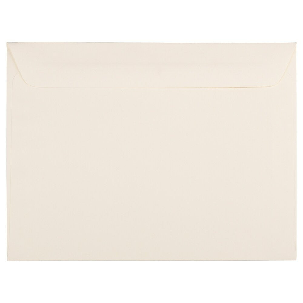 Image of JAM Paper 9 x 12 Booklet Envelopes, Strathmore Ivory Wove, 1000 Pack (194504B)