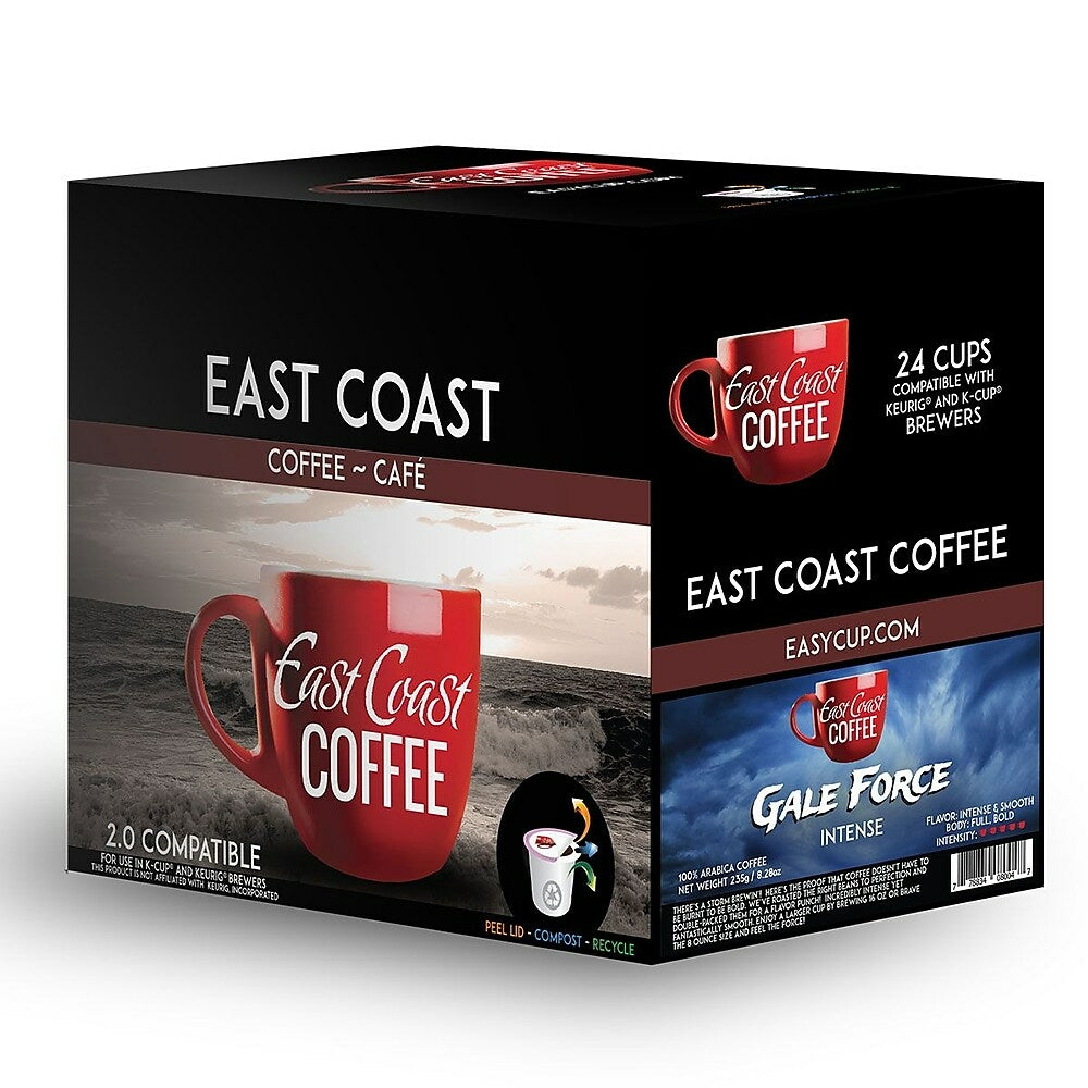 Image of East Coast Coffee Gale Force Intense K-Cup Pods - 24 Pack