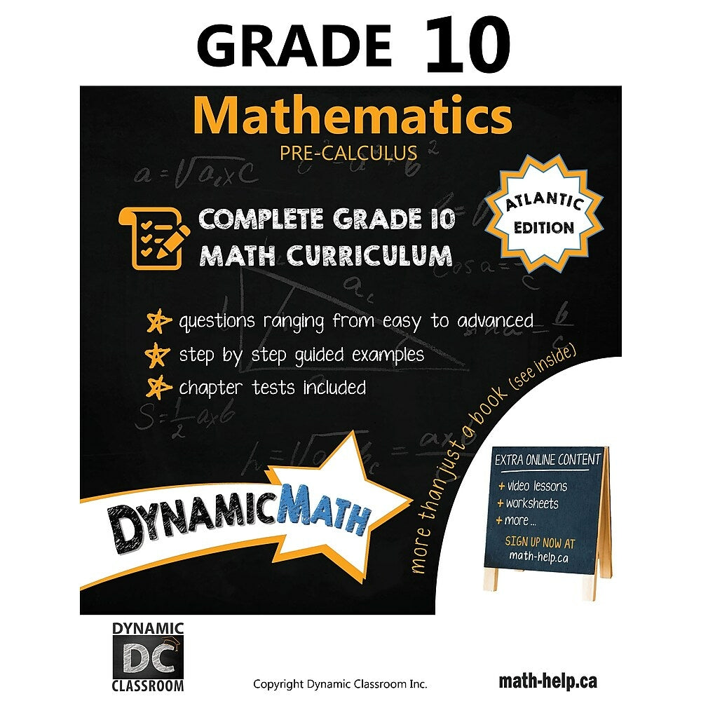 Image of Dynamic Math Workbook Atlantic - Grade 10