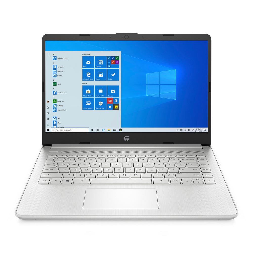 Image of HP 14-fq0030ca 14" Laptop, AMD Ryzen 3 3250U, 4 GB DDR4, 128 GB SSD, Windows 10 Home in S Mode, Grey