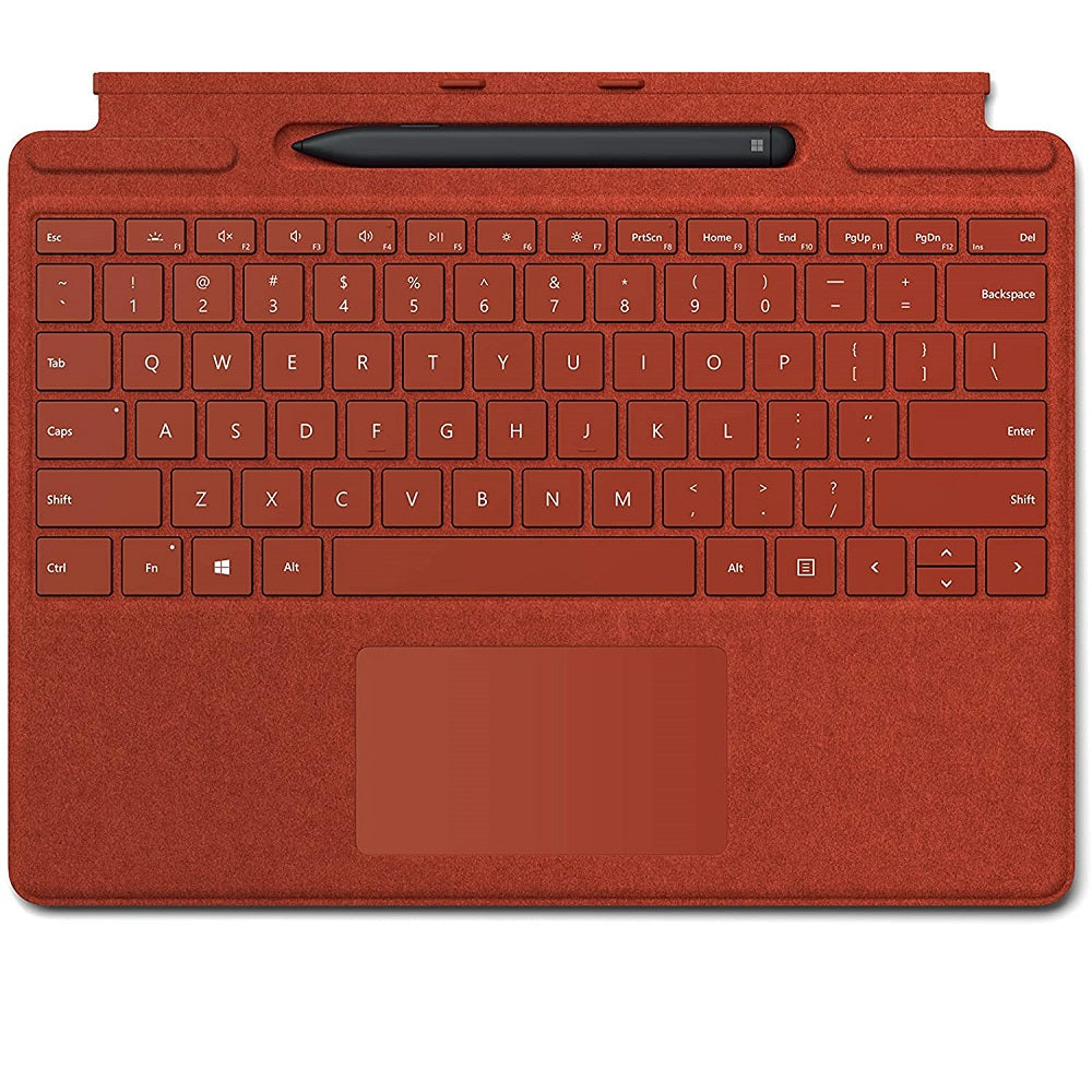 Image of Microsoft Surface Pro X Signature Keyboard with Slim Pen - Poppy Red