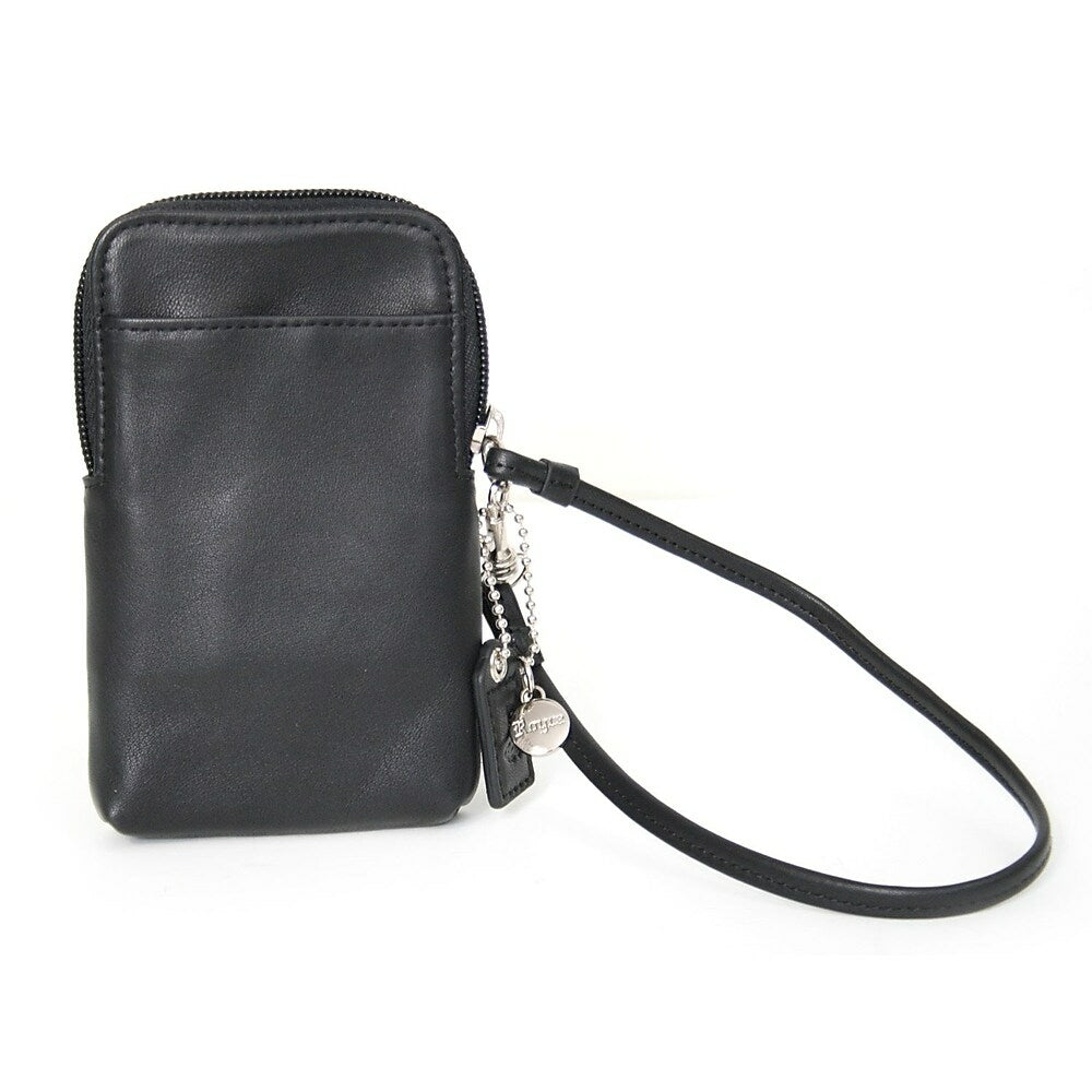 Image of Royce Leather Chic iPhone Camera Wristlet, Black