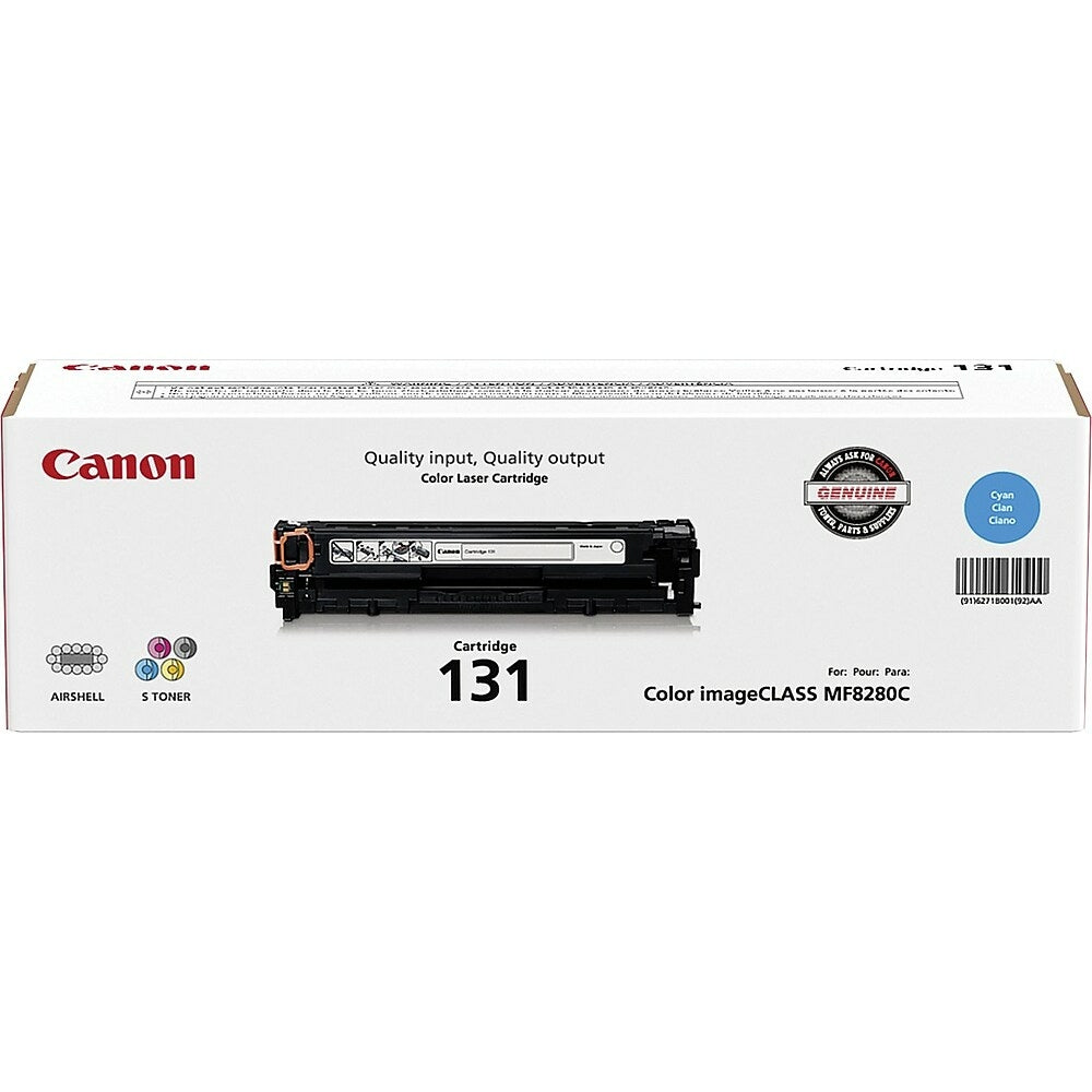 Image of Canon 131 Cyan Toner Cartridge (6271B001)