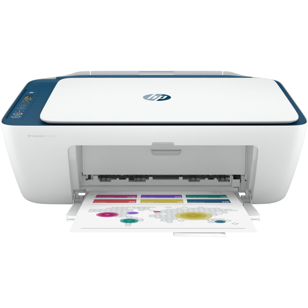 Image of HP DeskJet 2723e All-in-One Wireless Colour Inkjet Printer with bonus 6 months Instant Ink with HP+