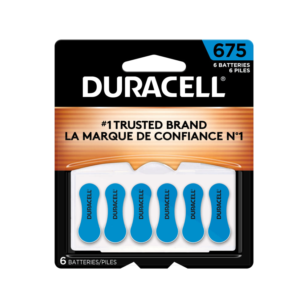 Image of Duracell Hearing Aid Batteries - Blue Size 675 - 6 Pack