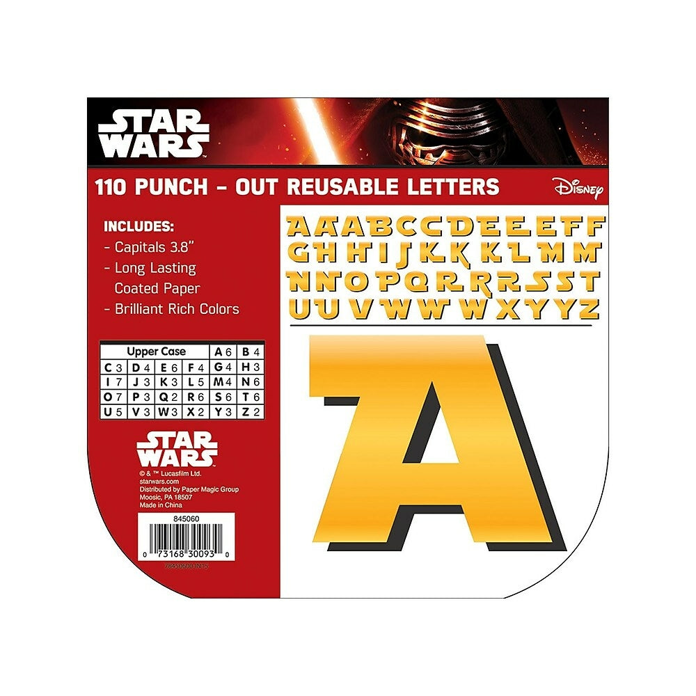 Image of Eureka 4" Deco Letters, Star Wars, 330 Pack