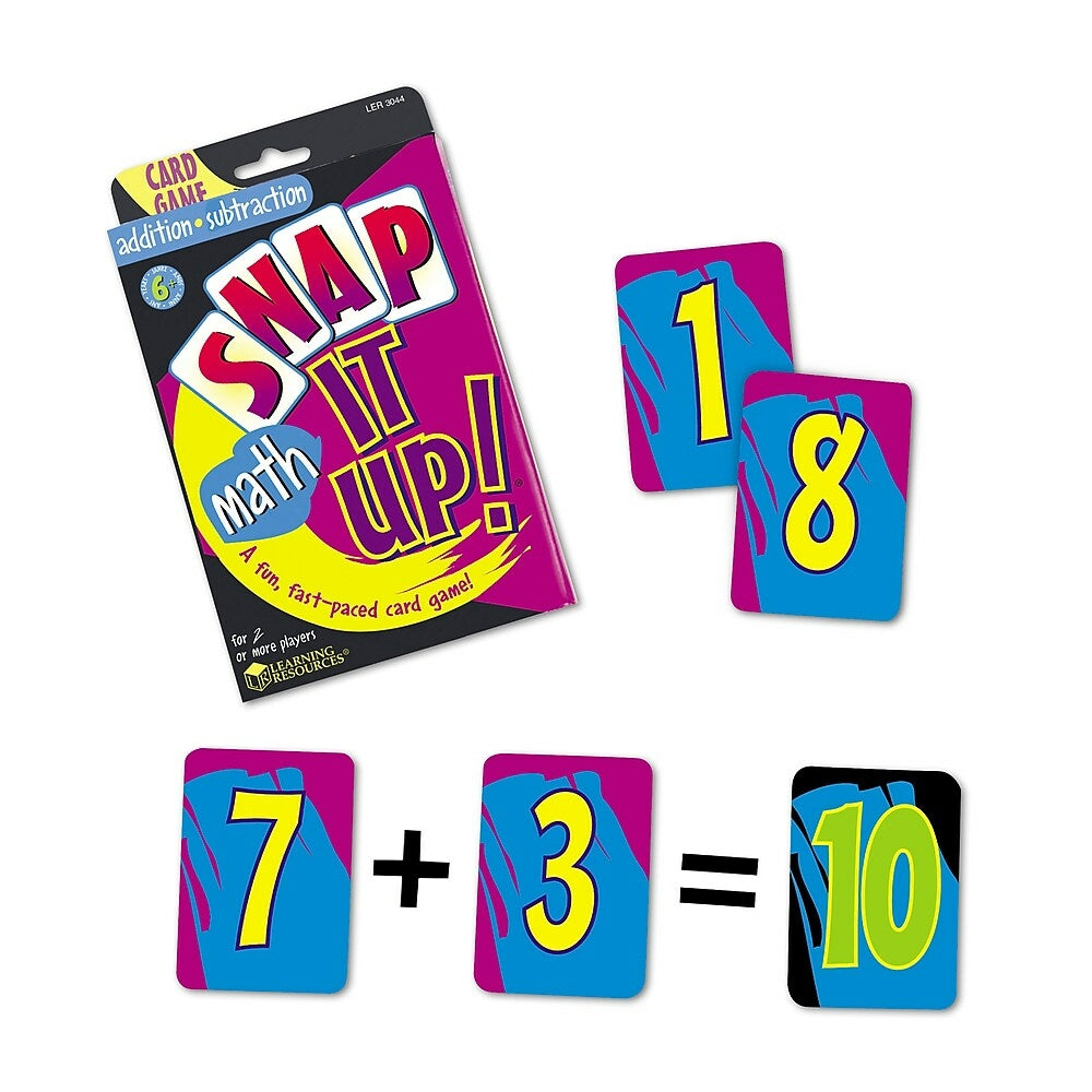 Image of Learning Resources Snap It Up Addition And Subtraction Card Game