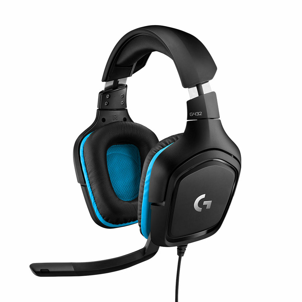 Image of Logitech G432 Wired Gaming Headset - PC - Black