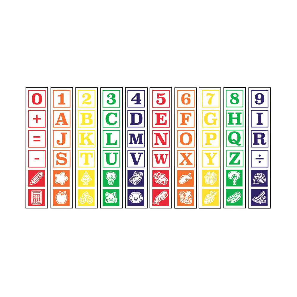 Image of Bankers Box At Play ABC/123 Learning Blocks - 50 Pack