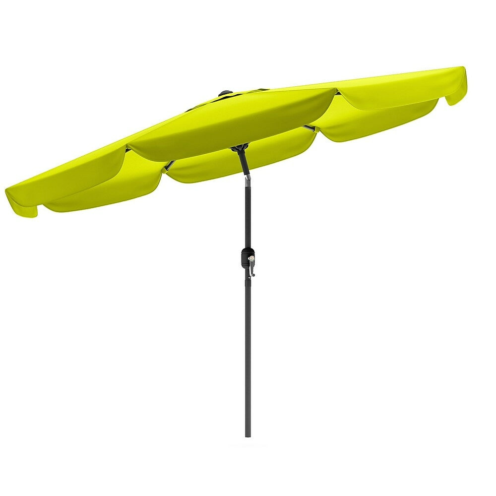 Image of CorLiving PPU-240-U Tilting Patio Umbrella, Lime Green