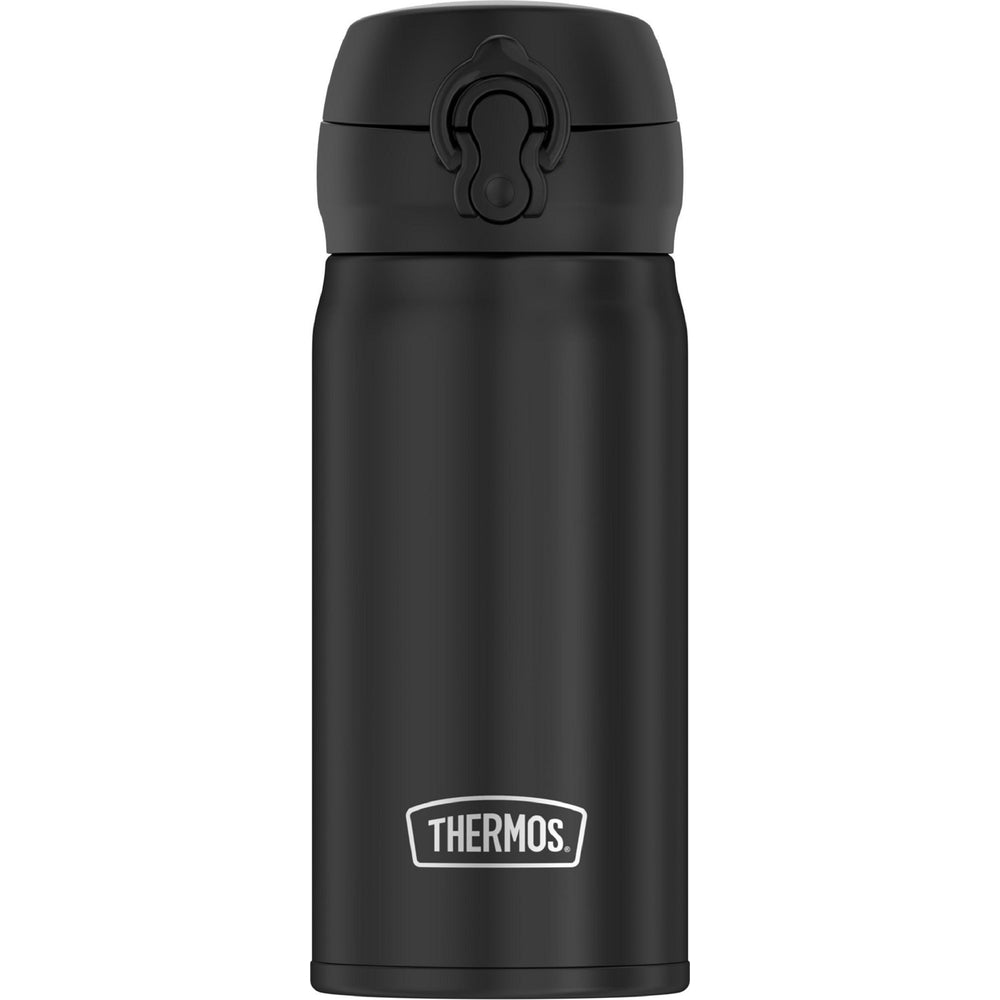 Image of Thermos Stainless Steel Direct Drink Bottle, 12 oz., Matte Black/Gold (JMY3507BK4)