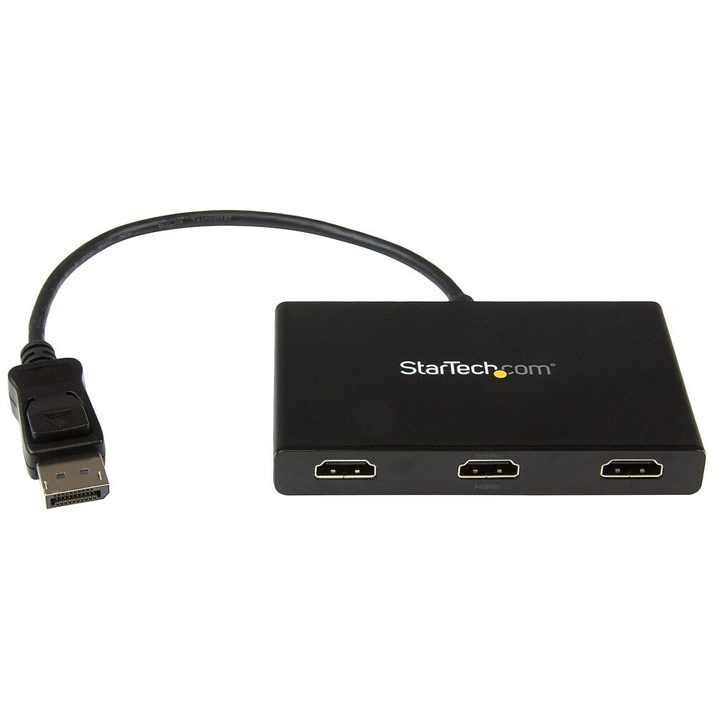 Image of Startech MST Hub, DisplayPort to 3x HDMI, Black