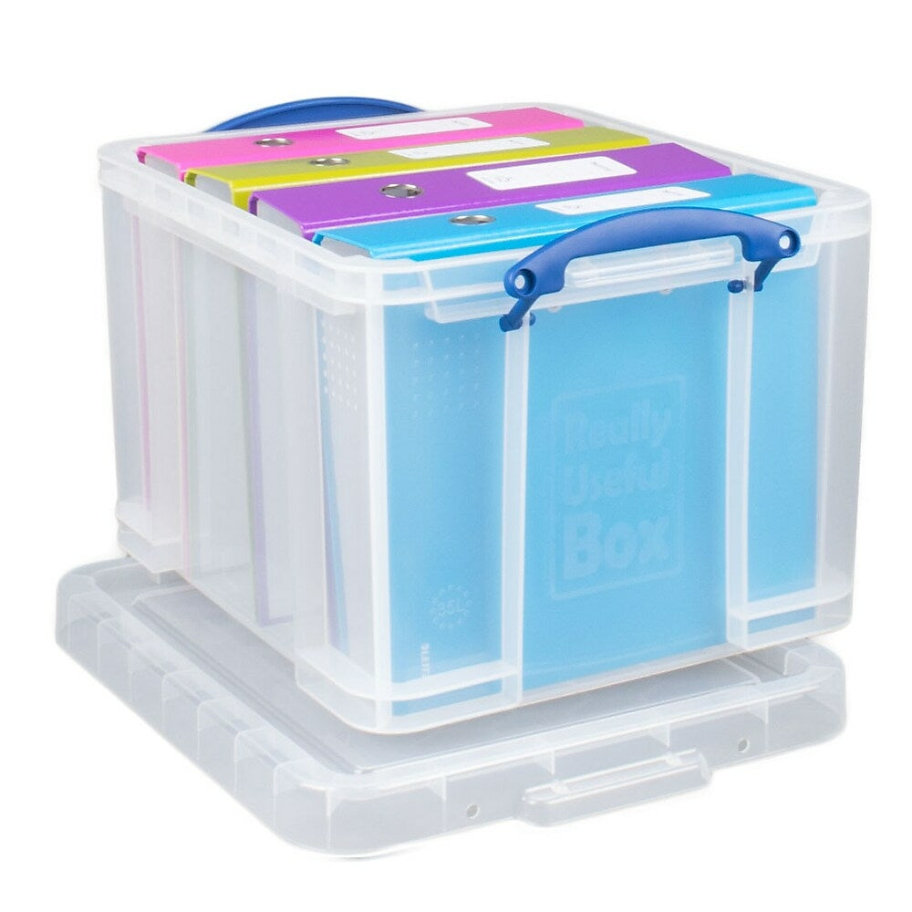 Image of Really Useful Box 32L Filing Box, Clear