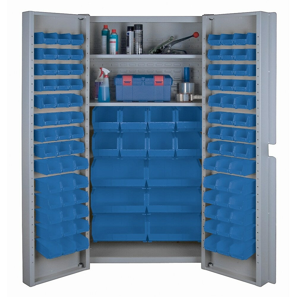 Image of KLETON Deep Door Combination Cabinets, 98 Bins, Blue