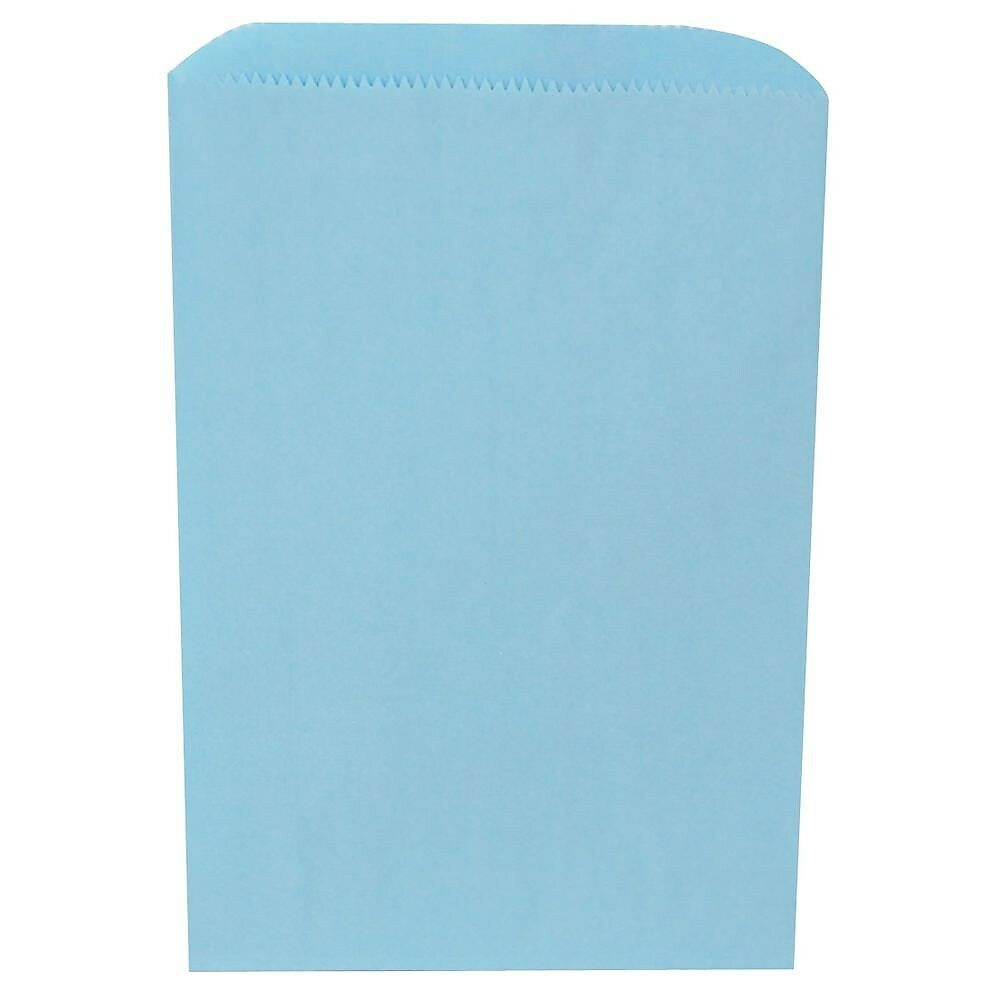 Image of JAM Paper Merchandise Bags - Small - 6.25" x 9.25" - Baby Blue - 1000 Pack (342126784)