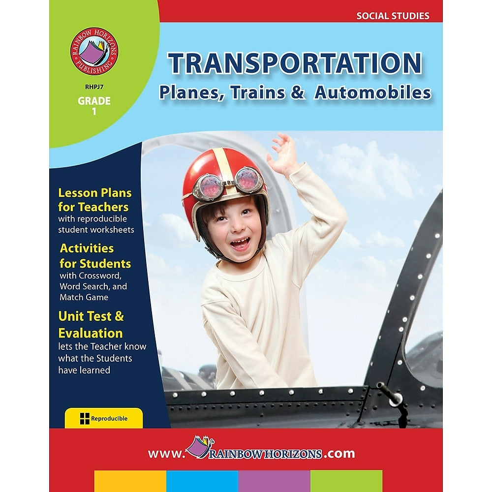 Image of eBook: Transportation: Planes, Trains & Automobiles (PDF version - 1-User Download) - ISBN 978-1-55319-133-9 - Grade 1