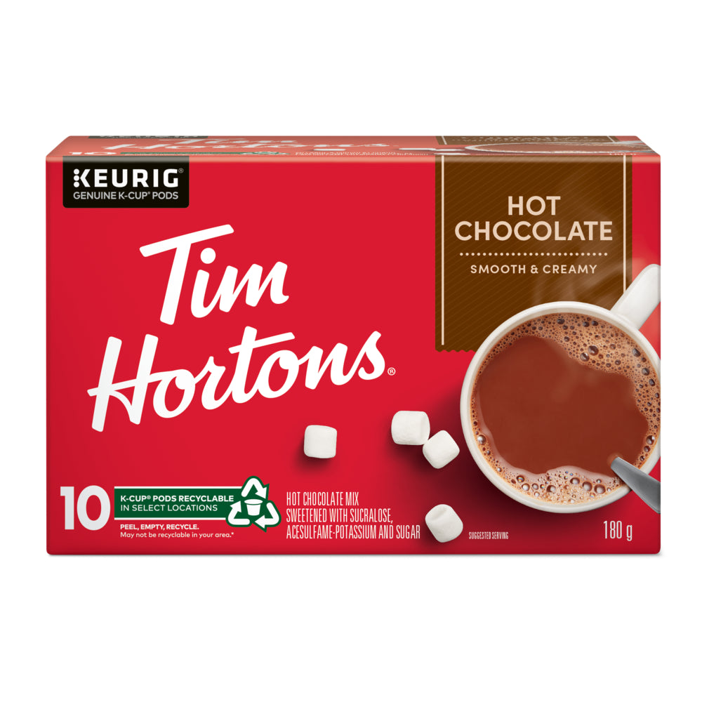 Image of Tim Hortons K-Cup Hot Chocolate Original Single Serve, 10 Pack