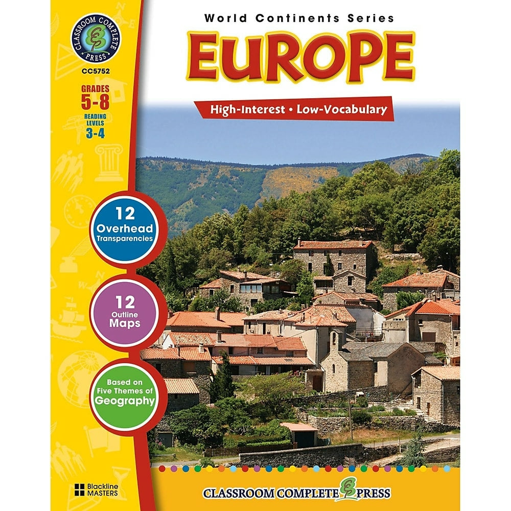 Image of Classroom Complete Press World Continents Series Europe Book, Grade 5 - 8 (CCP5752)