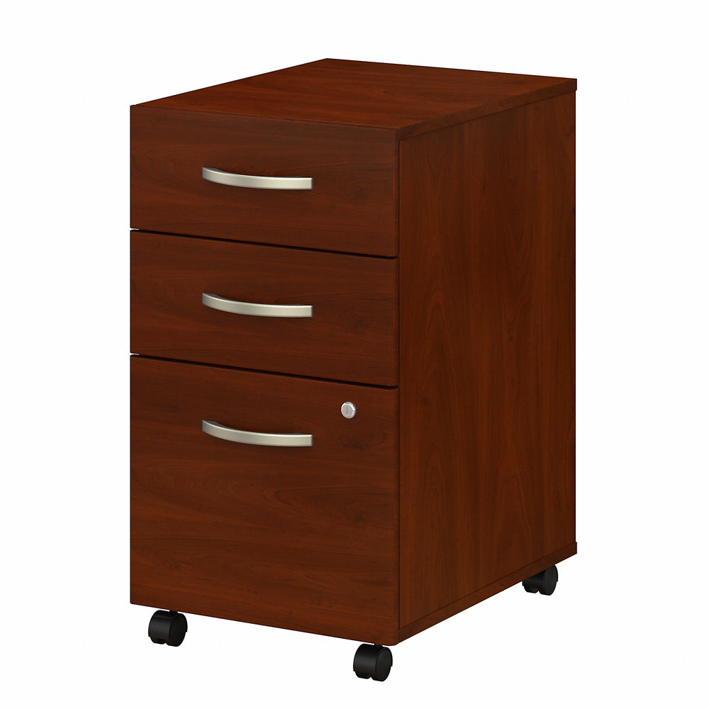 Image of Bush Business Furniture Studio C 3 Drawer Mobile File Cabinet - Hansen Cherry