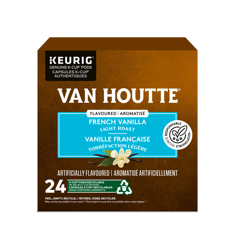 Image of Van Houtte French Vanilla - Light Roast - K-Cup Coffee Pods - 24 Pack