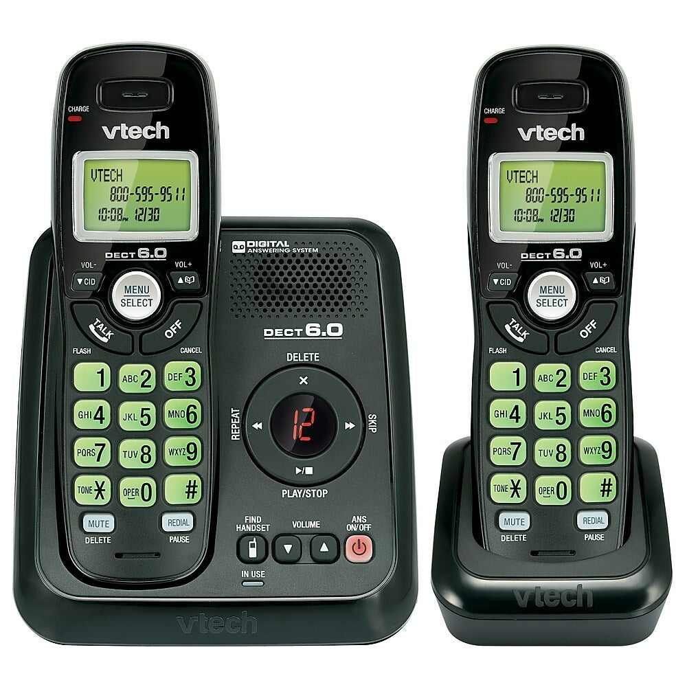 Image of VTech CS6124-21 2 Handsets DECT 6.0 Cordless Phone with Answering System
