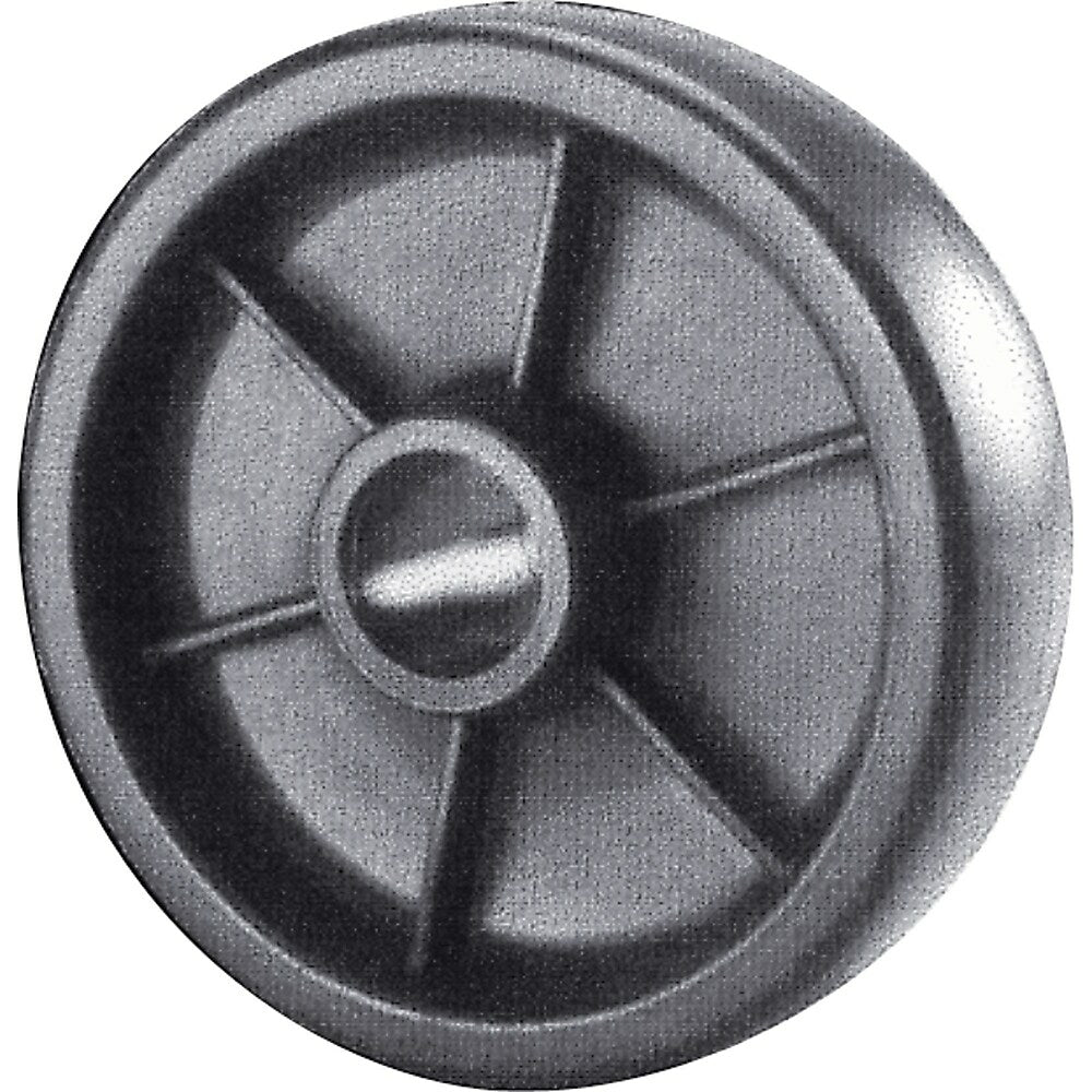 Image of Polyolefin Wheels, Tread Width", 2, Wheels, Bearing Type, Roller, 6 Pack
