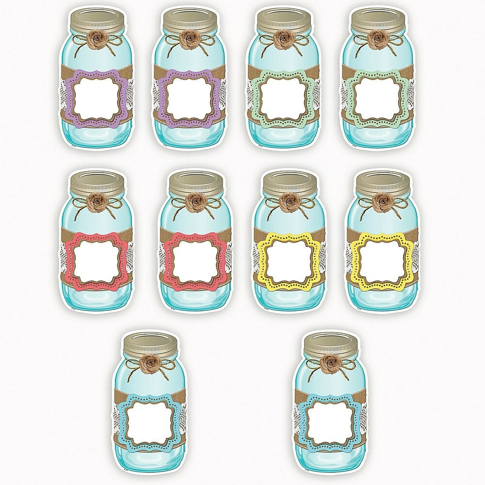 Image of Teacher Created Resources Shabby Chic Mason Jars Accents, 90 Pack, 30 Pack
