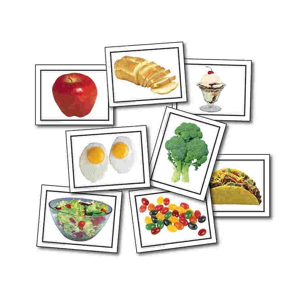 Image of Key Education Publishing Food Photographic Photographic Learning Cards, Grade pre-kindergarten-1 (KE-845004)