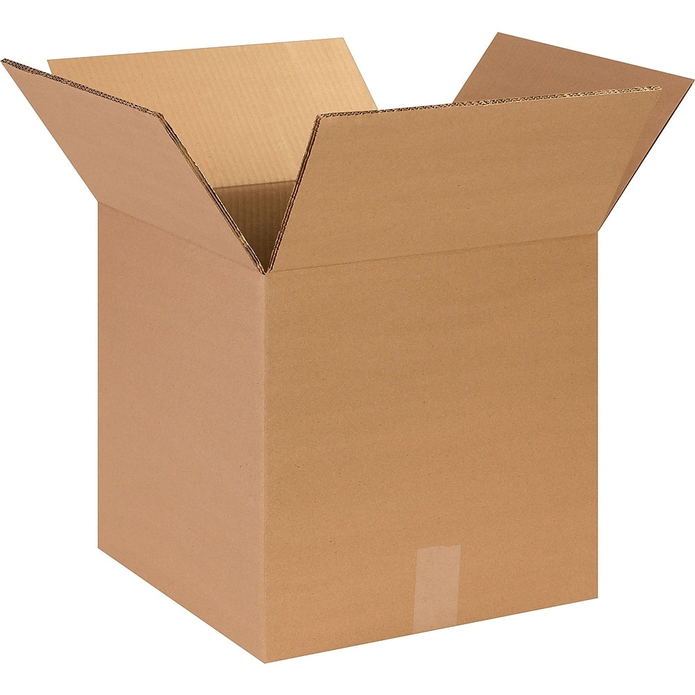 Image of 275 lb. Test Double Wall Corrugated Boxes - 14" L x 14" W x 14" H - 15 Pack