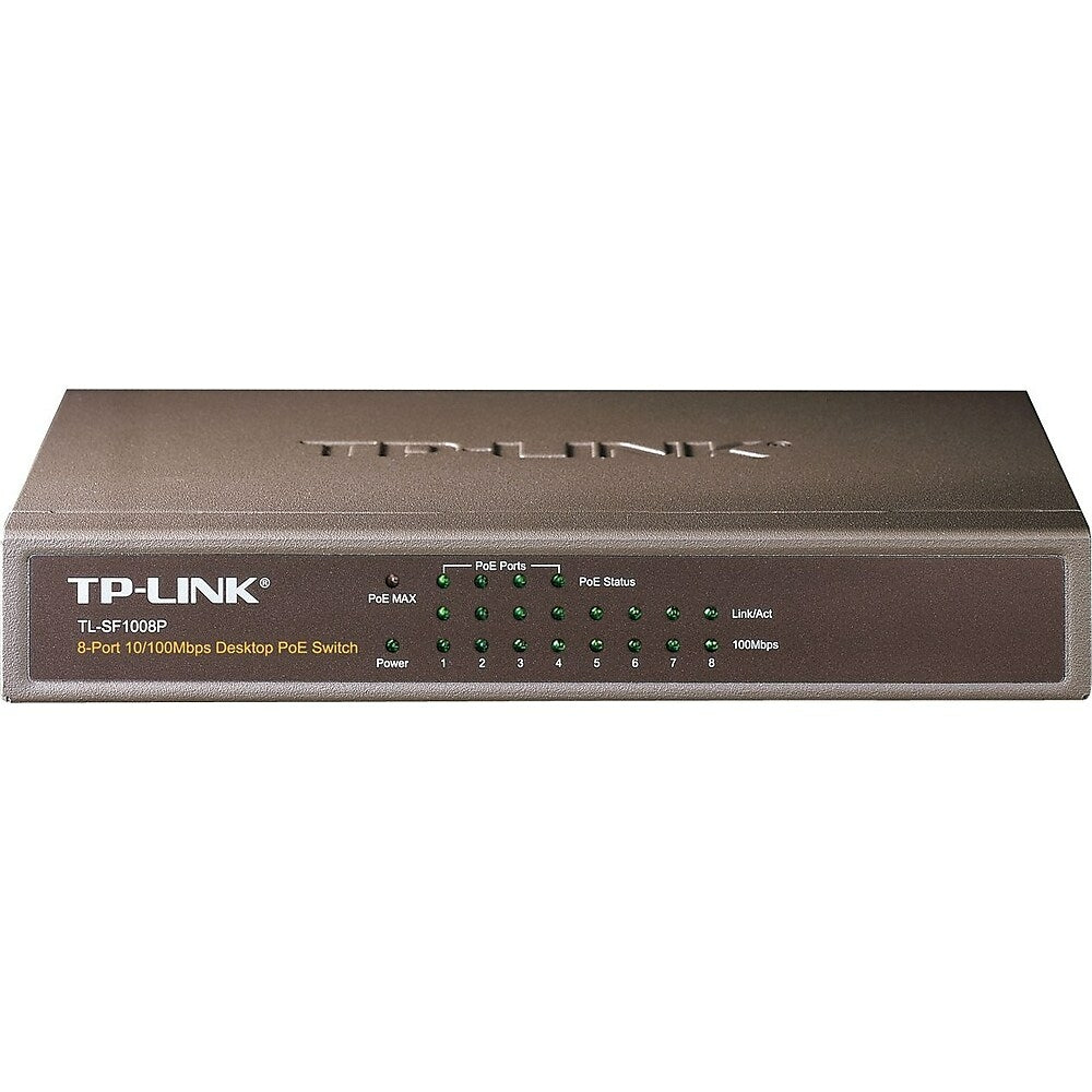 Image of TP-LINK 8-Port 10/100Mbps Desktop Switch with 4-Port PoE (TL-SF1008P)