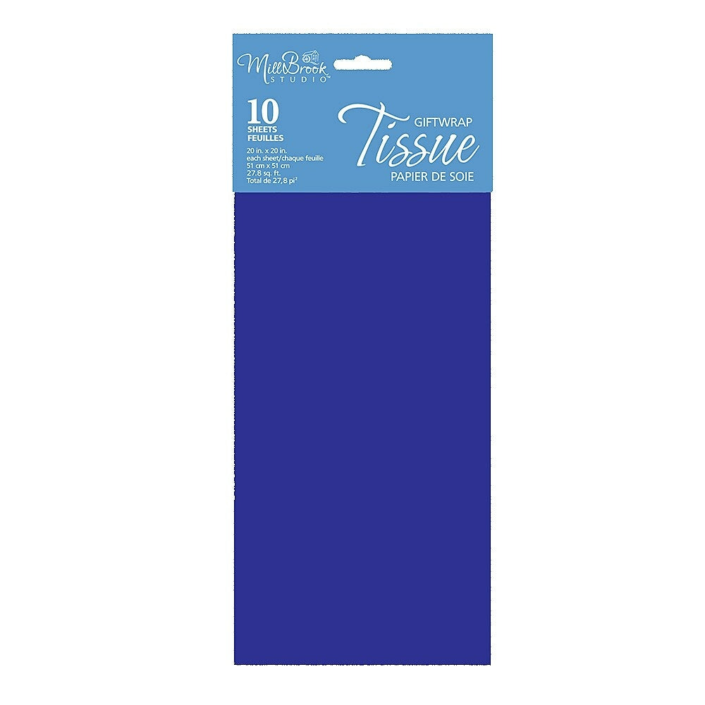 Image of Millbrook Studios Tissue, Parade Blue, 10 Pack (93010)