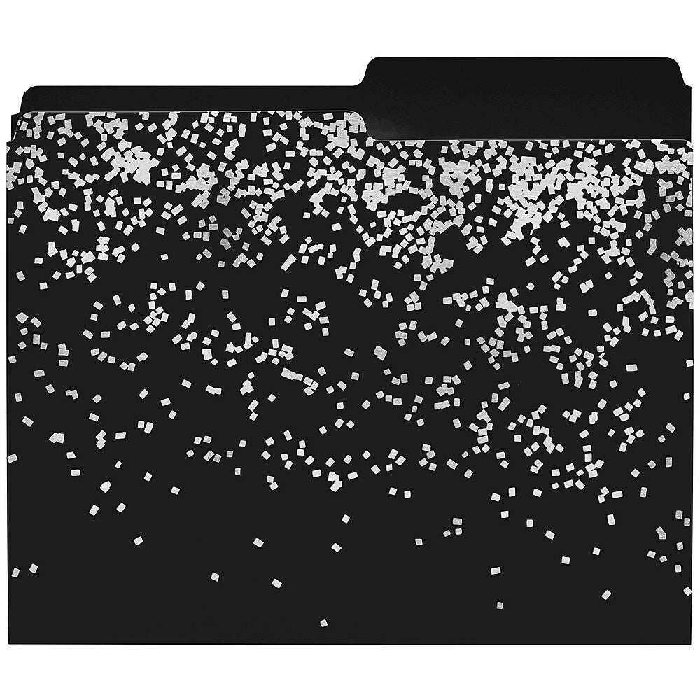 Image of Merangue Fashion File Folder - Letter Size - Black Crystal Bling