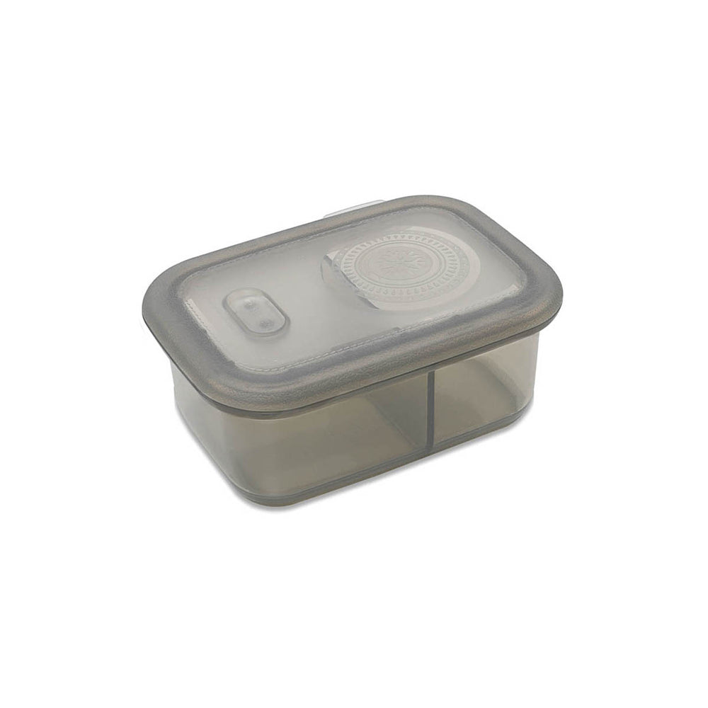 Image of Minimal Silicone Bento Lunch Box - Grey - 900ml - Set of 2