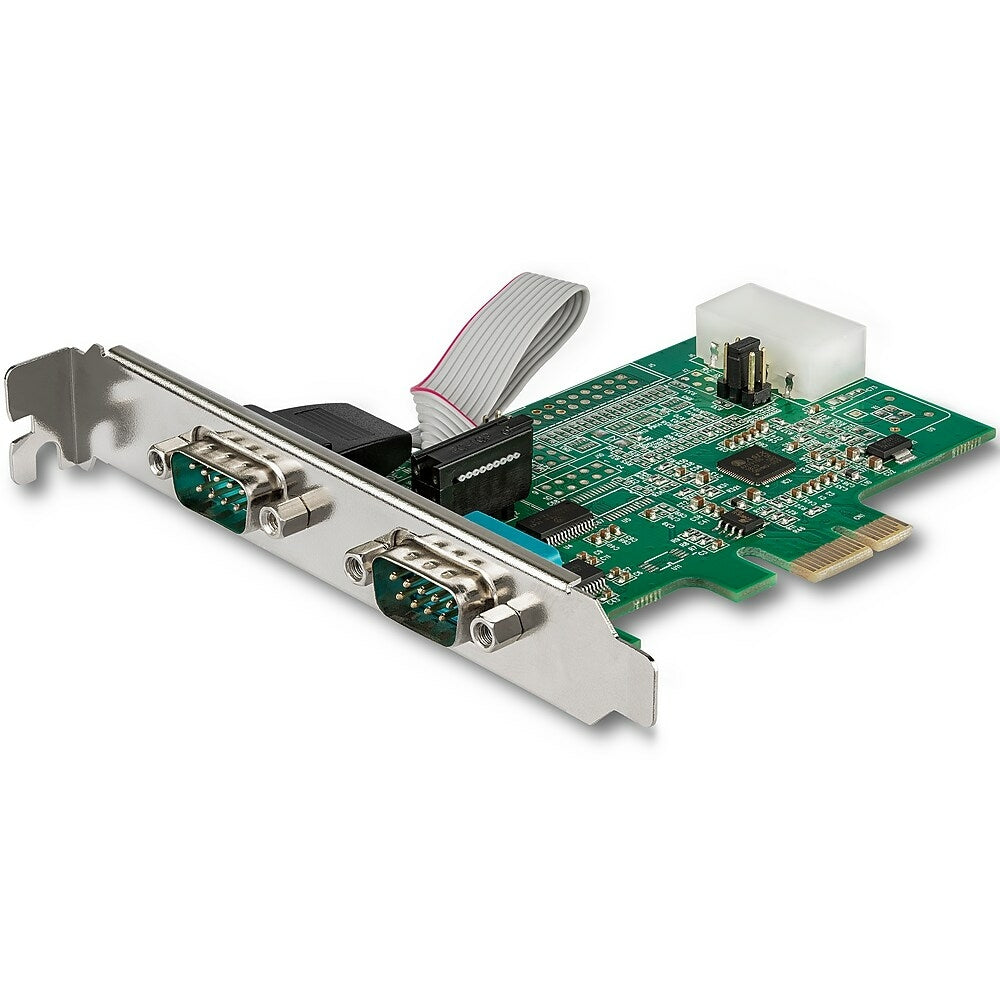 Image of StarTech 2-Port RS232 Serial Adapter Card with 16950 UART (PEX2S953LP)