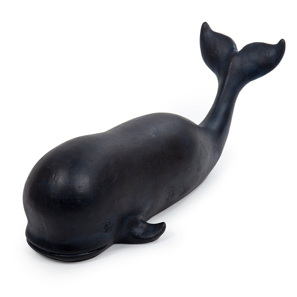 Image of Truu Design Whale Figurine, 15.5 inches, Navy Blue
