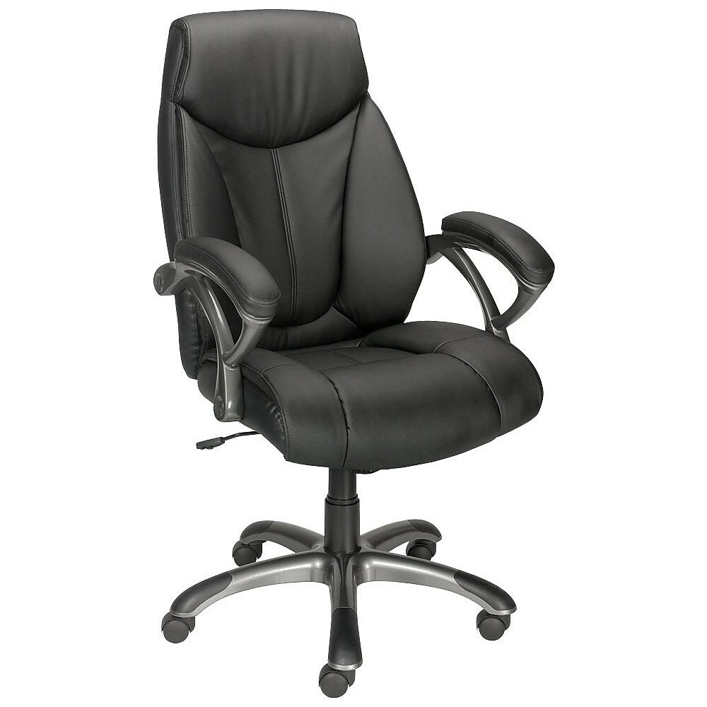 staples bonded leather highback manager's chair  staplesca
