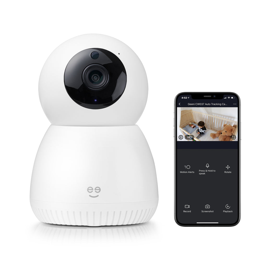 Image of Geeni SCOPE HD 1080p Smart Wi-Fi Auto-Tracking Camera - White