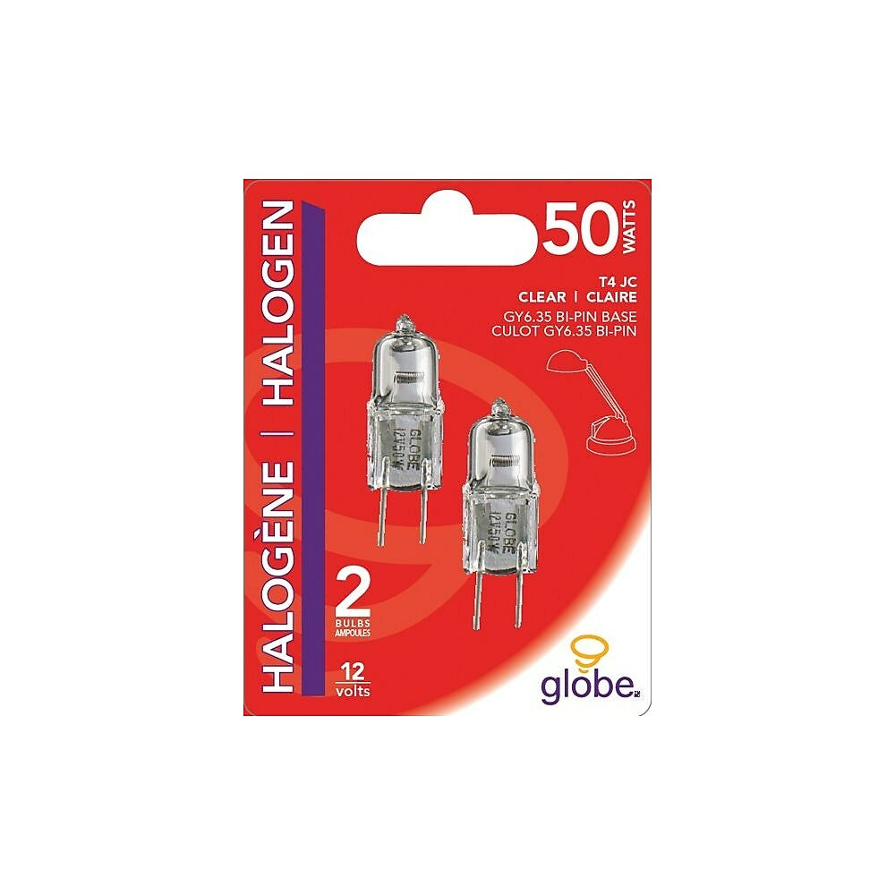 Image of Globe G4 Halogen Bulbs, 50W, 2 Pack